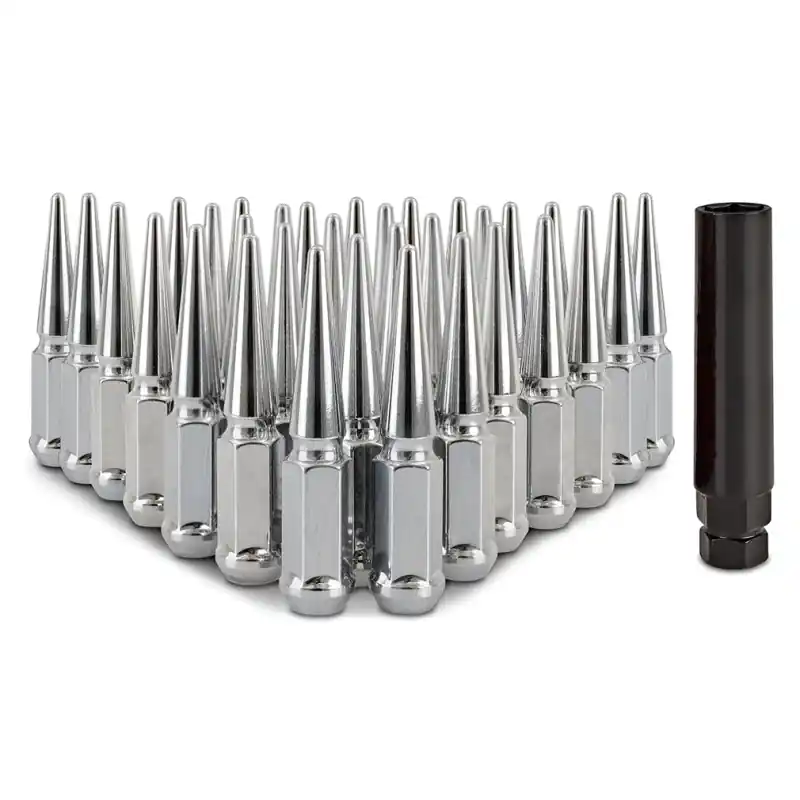 Mishimoto Mishimoto Steel Spiked Lug Nuts M14 x 1.5 32pc Set Chrome Latest