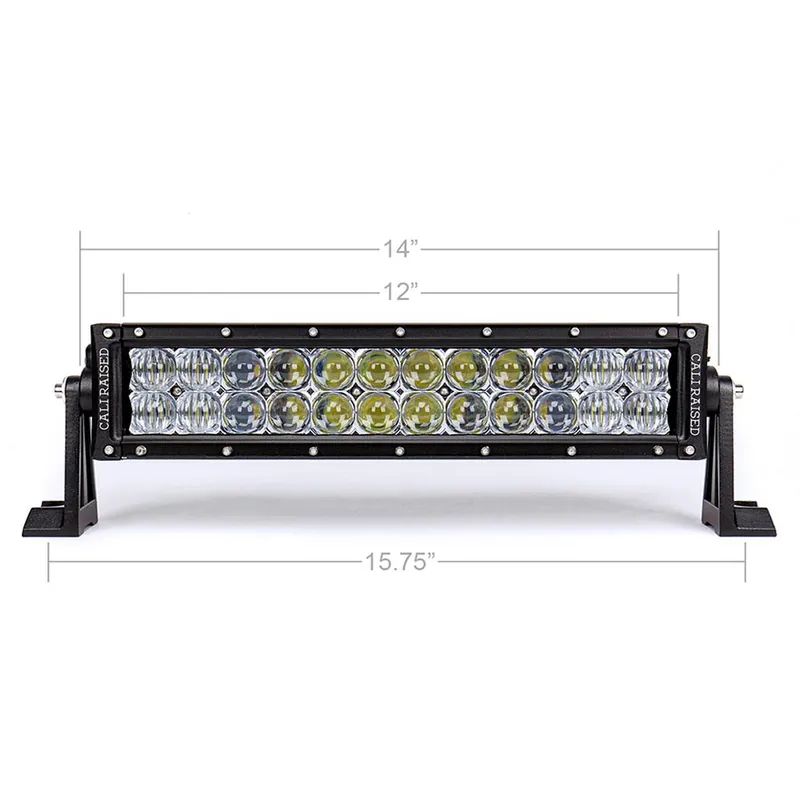 14" Dual Row 5D Optic Osram LED Bar By Cali Raised LED Money Back Guarantee