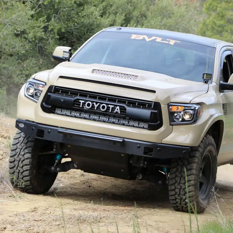 Discount 14-21 Toyota Tundra 42" Curved Bar Hidden Grille Combo Kit
