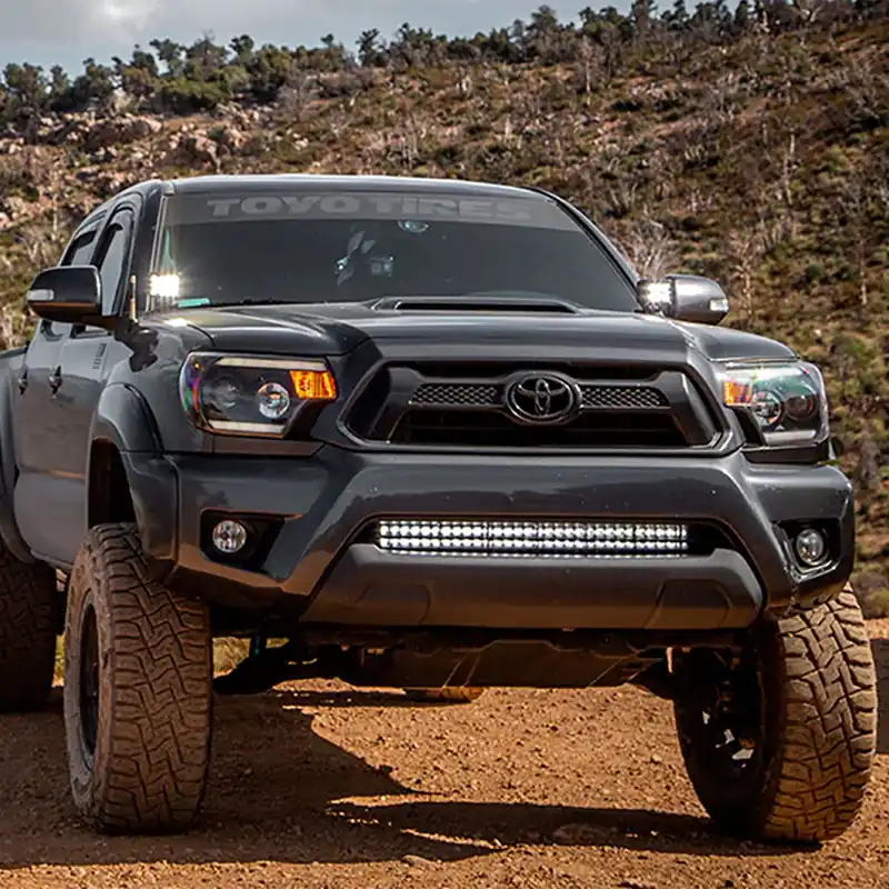 05-2015 TOYOTA TACOMA 32" LOWER BUMPER HIDDEN LED LIGHT BAR BRACKETS KIT Price Cut