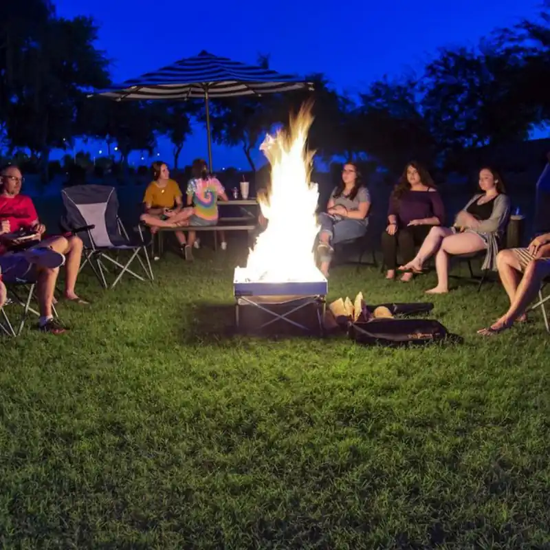 Outdoor Campfire Pop-Up Pit & Heat Shield Combo CB001 Time-Limited