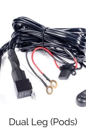 Bargain Add Dual LEG Wire Harness complete with relay and 2 lighting plugs #14918649151530