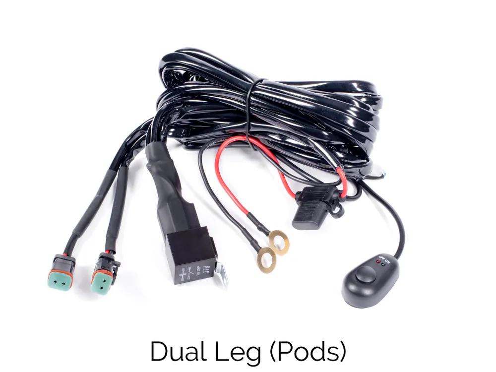 Bargain Add Dual LEG Wire Harness complete with relay and 2 lighting plugs #14918649151530