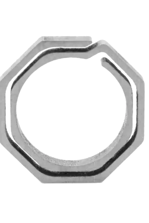 Meso Customs Titanium Octo Key Ring - TIKEYRING-HEX Mega Sale
