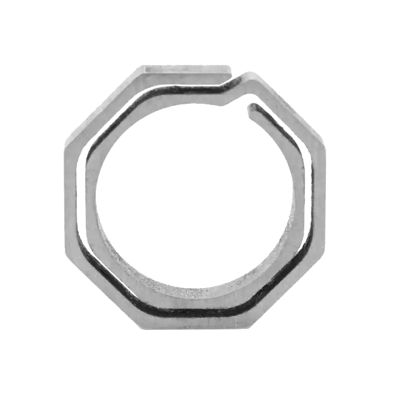 Meso Customs Titanium Octo Key Ring - TIKEYRING-HEX Mega Sale
