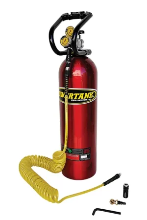 Handmade CO2 Tank 15 Lb Basic System 250 PSI Regulator Candy Red Power Tank - PT15-5300-CR