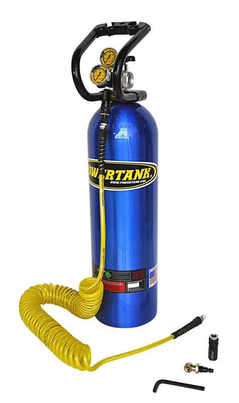 CO2 Tank 15 Lb Basic System 250 PSI Regulator Candy Blue Power Tank - PT15-5300-CB Special Offer