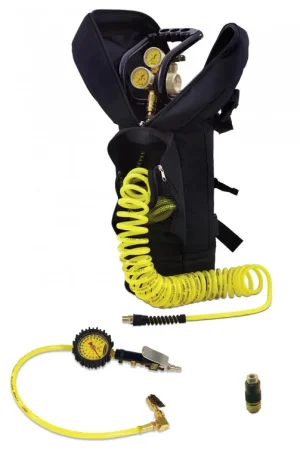 Reduced Price CO2 Tank 10 Lb Track Pack Package B System 250 PSI Candy Red Power Tank - TP10-5250-CR