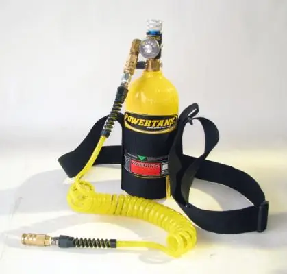 Factory Price CO2 Tank 2.5 Lb 72 Cu N2 Shoulder Sling Power Tank - BKT-2350