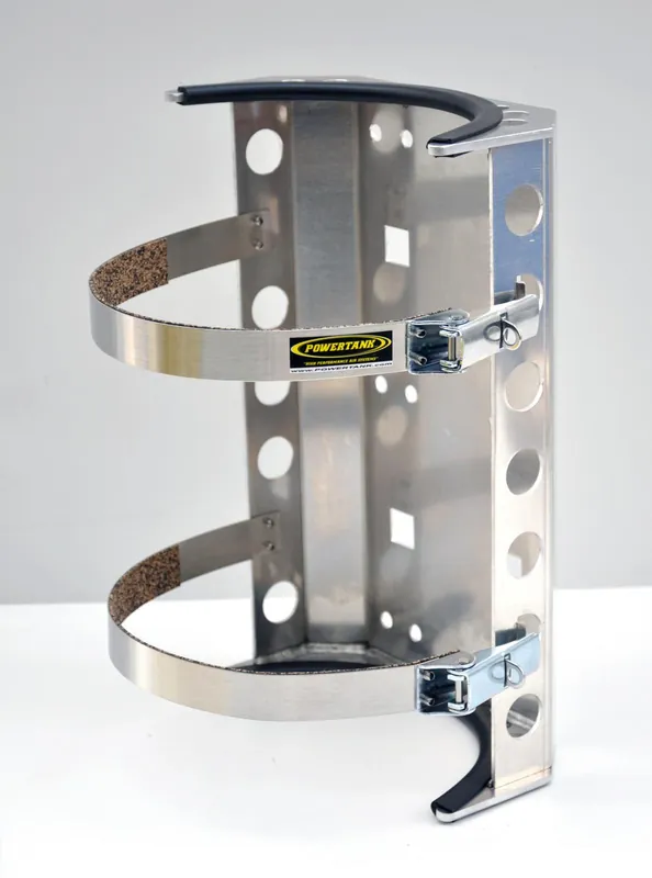 CO2 Tank Super Bracket Lockable Straps 20 Lb 8 Inch Diameter Aluminum Power Tank - BKT-2274 Price Drop