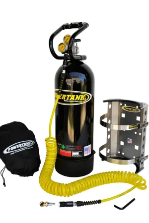 Special Offer CO2 Tank 20 Lb Package A System 250 PSI Gloss Black Power Tank - PT20-5440-BK