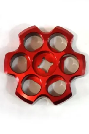Hassle-Free Returns Aluminum Tank Knob Six Shooter Racer Red Power Tank - VLV-5008-RD