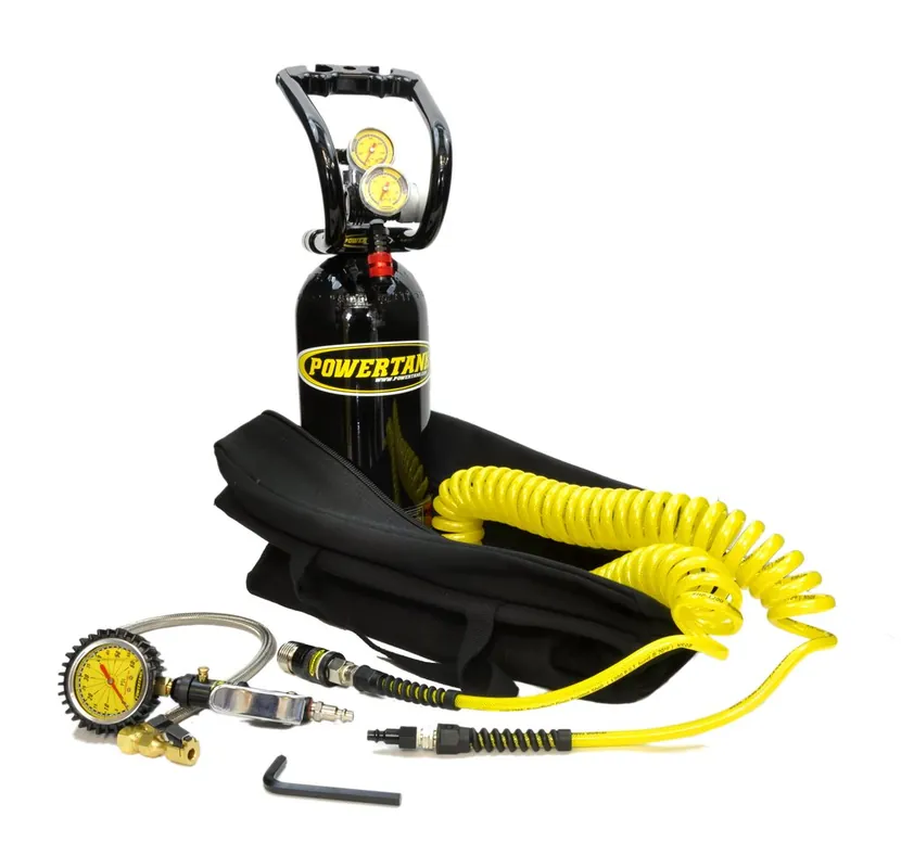 Special Offer CO2 Tank 5 Lb Track Pack Package B System 250 PSI Black Power Tank - TP05-5150-BK