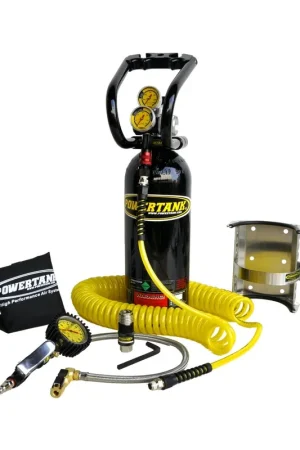 Fresh Stock CO2 Tank 5 Lb Power Tank Package B System 250 PSI Black Power Tank - PT05-5150-BK