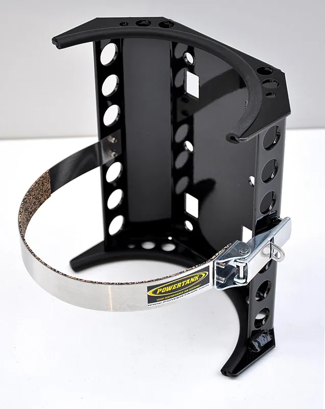 CO2 Tank Bracket 10-15 Lb 6.9 Inch Diameter Matte Black Power Tank - BKT-2260-SS-BK No Minimum Order
