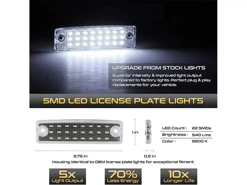 2003-2020 TOYOTA 4RUNNER LICENSE PLATE LED LIGHTS Time-Limited