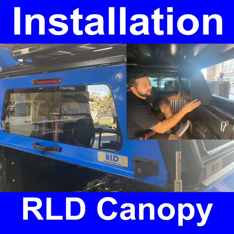 RLD Canopy Installation Requires Bed Rails inside truck bed Hassle-Free Returns