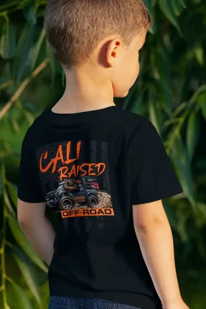 Kids Cali Raised Offroad T-Shirt Tacoma Design 22 Editor’s Pick
