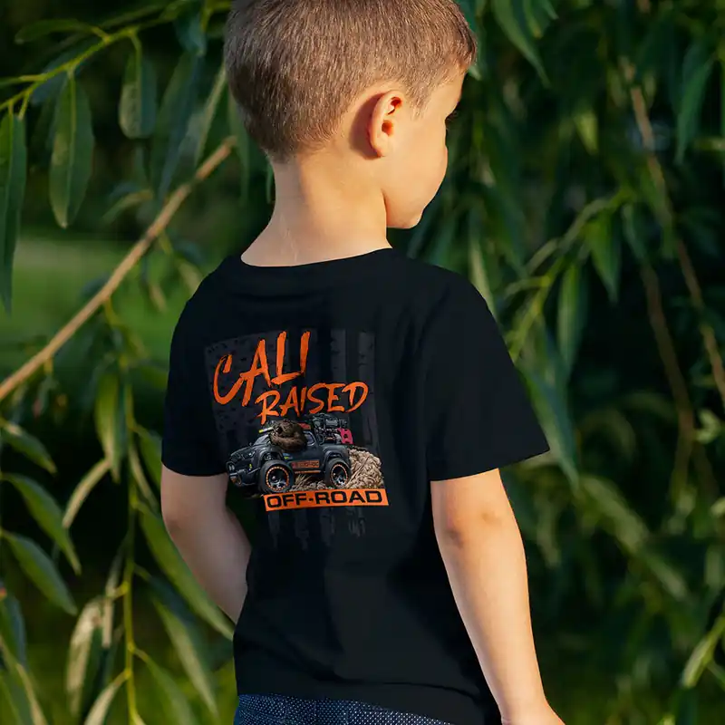 Kids Cali Raised Offroad T-Shirt Tacoma Design 22 Editor’s Pick