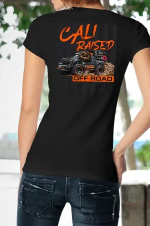 Hassle-Free Returns Womens Cali Raised Offroad V-neck T-Shirt Tacoma Design 22