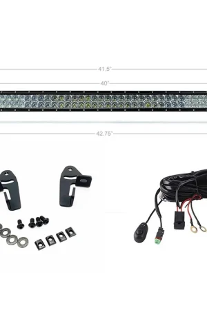 Worldwide Shipping 42" Dual Row Spot Beam light bar W/Premium Roof Rack Mounts and Harness