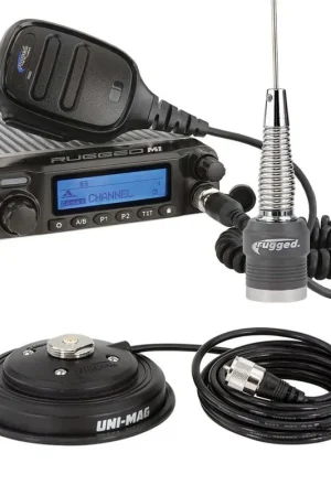 Time-Limited Radio Kit - Rugged M1 RACE SERIES Waterproof Mobile with Antenna - Digital and Analog - RK-M1-V
