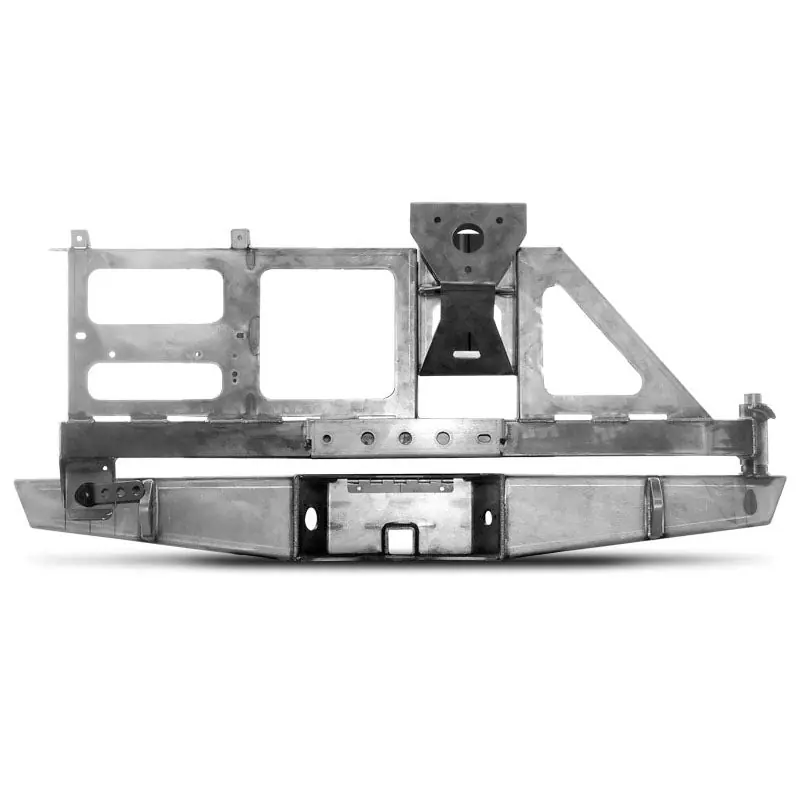 Best Price Tacoma 2.0 Swing Arm Bumper Dual Swing Arm Tire Carrier 2nd Gen 05-15 Toyota Tacoma Trail Rider Powdercoat Black CBI Offroad