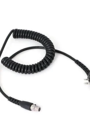 Certified Icom Bolt On Handheld Radio - Headset Coil Cord