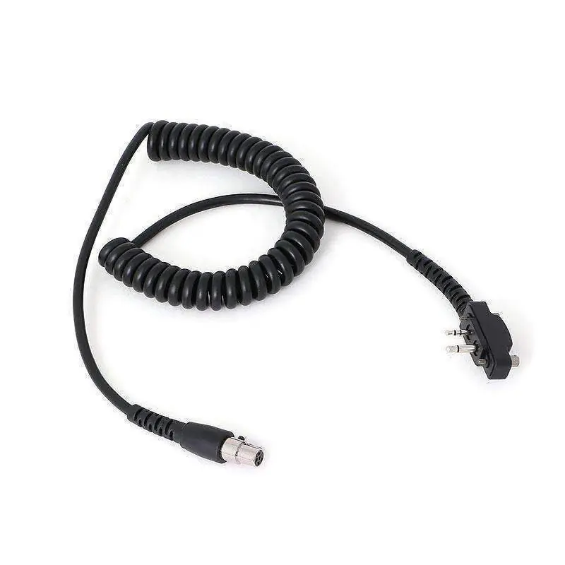 Certified Icom Bolt On Handheld Radio - Headset Coil Cord