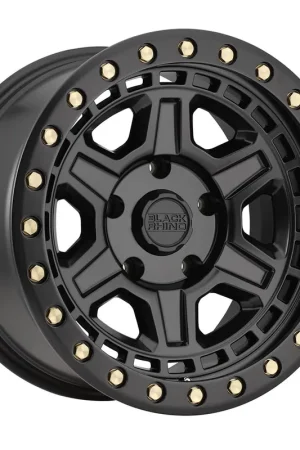 Black Rhino Reno Wheel 18x9.5 Matte Black with Brass Bolts - 1895REN125150M10 Bargain