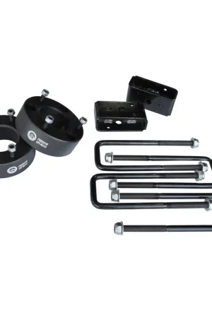 Affordable 3" Front Strut Spacer / 3" Rear Lift Blocks w/ U Bolts  #FO-F604-3AL
