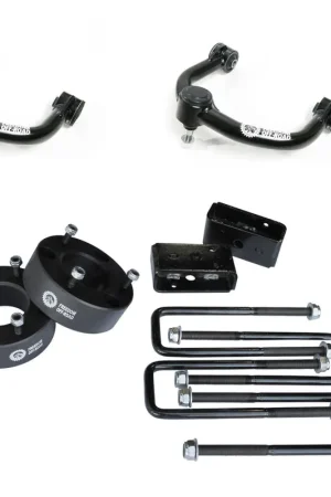 3" Front Strut Spacer / 3" Rear Lift Blocks w/ U Bolts + Lift Front Upper Control Arms #FO-F604-3AL+FO-F704FU Holiday Sale