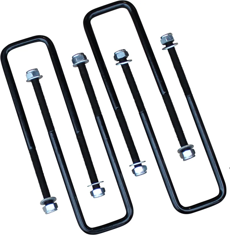 4 Pcs Square U Bolts for 2.5" Wide Leaf Springs 10.5" Long #FO-G401 Sale