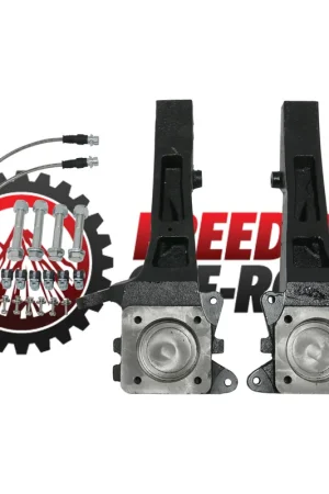 4" Front Lift Spindles w/ Extended Brake Lines #FO-T701F40 Holiday Sale