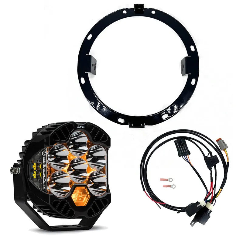 In Demand A10 MOTO 96- Present Road King Baja Designs LP6 Lighting Combo Kit