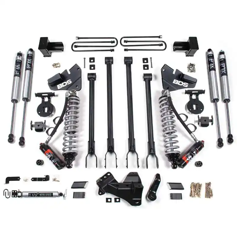 2017-2019 Ford F250-F350 Super Duty 4WD 4" 4-Link Coil-Over Performance Elite Lift Kit | Diesel Only - 1537FPE Crafted