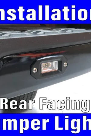 Aftermarket Rear Bumper mounted light pods with wiring & switch Labor Only Low Price