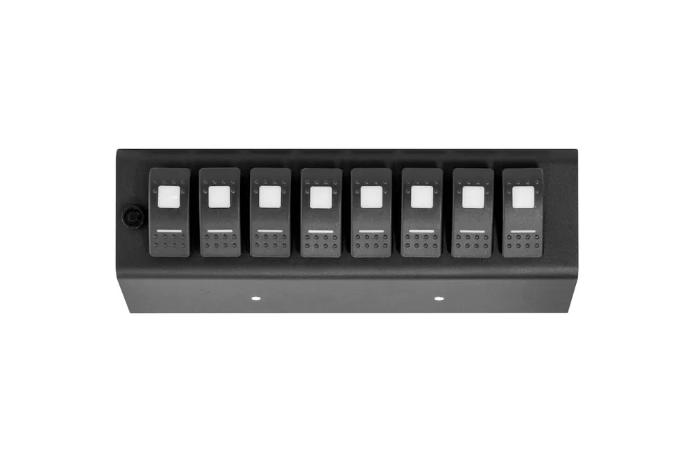 Premium Add On Blue LED 8-Switch Panel for 09-18 Jeep Wrangler JK (for SourceSE)