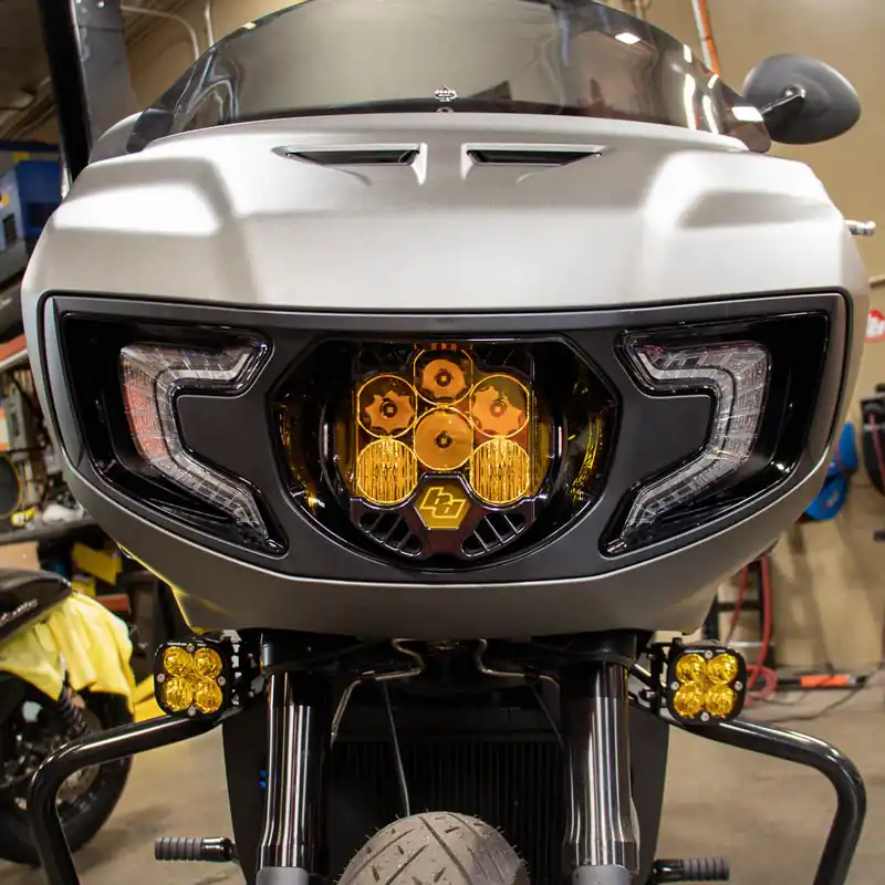 A10 MOTO Indian Challenger Baja Designs LP6 Light Bracket Combo Kit Buy Today