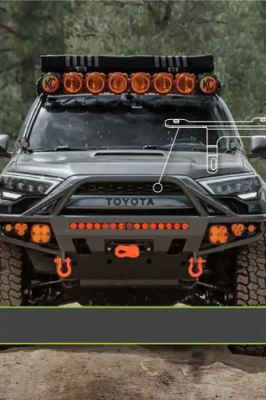 Big Sale C4 Fabrication 20-23 5th Gen Toyota 4Runner TSS Relocation Kit - 1100-8020