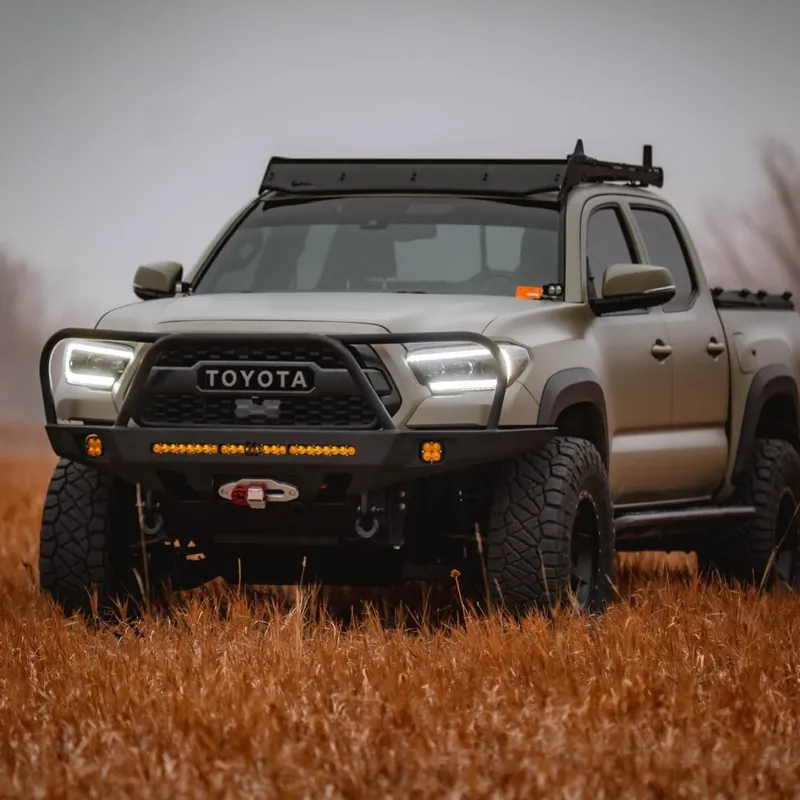 Bargain C4 Fabrication 16-23 3rd Gen Toyota Tacoma Overland Front Bumper