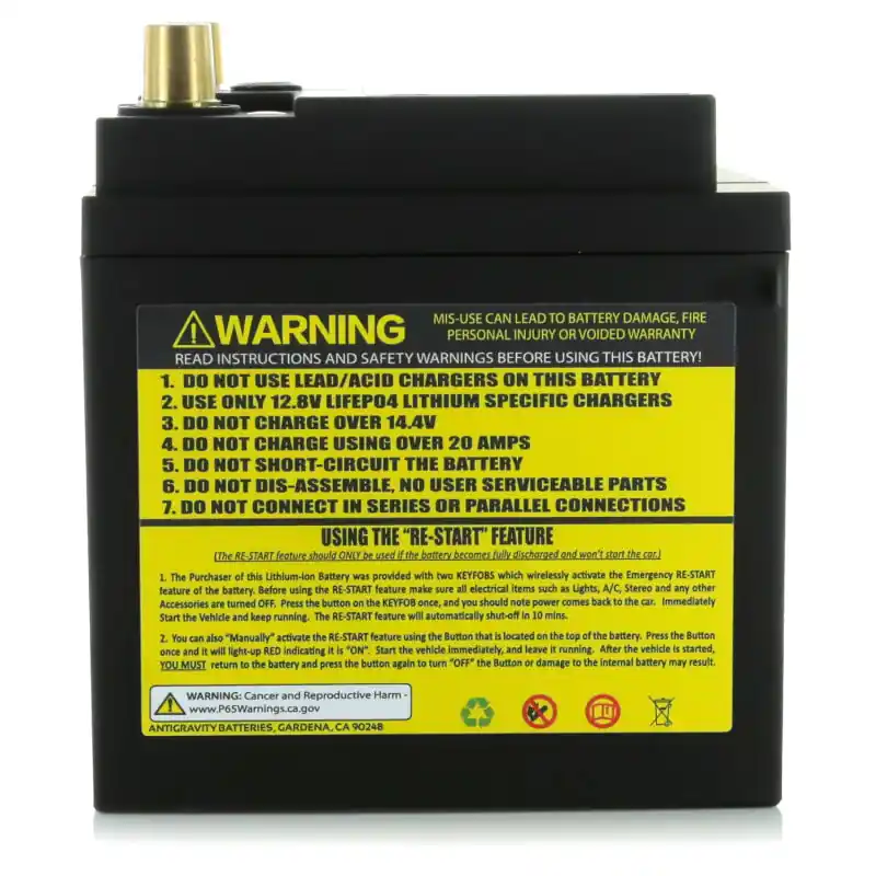 Budget Antigravity H6/Group 48 Lithium Car Battery w/Re-Start