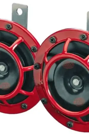 Special Discount Hella Supertone Horn Kit 12V 300/500HZ Red (003399803 = 003399801)