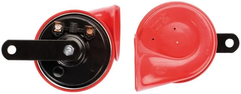 Professional Grade Hella Twin Trumpet Horn Kit 12V 400/500Hz (007424804 = 007424801)