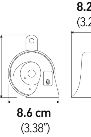 Hella 12V Twin Trumpet Horn Kit with Bracket - Toyota Buy Direct