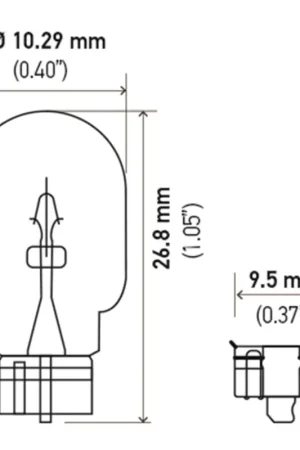 Hella Bulb 2825 12V 5W 4CP W2.1x9.5d T3.25 Bulk Order