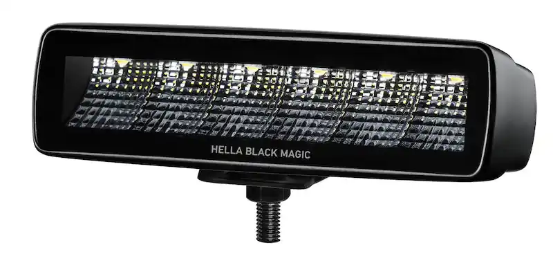 Handmade Hella Universal Black Magic 6 L.E.D. Mini Light Bar - Flood Beam