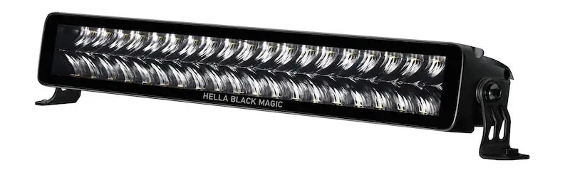 Hella Universal Black Magic 21in Double Light Bar - Driving Beam Genuine