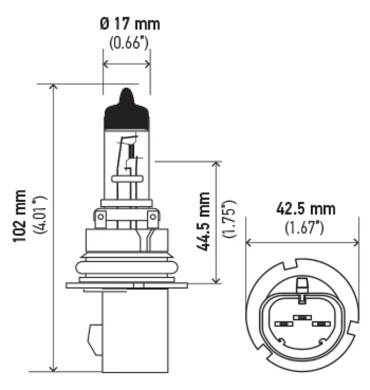 Hella 9007 HB5 12V 65/55W Halogen Bulb PX29t Grab Now
