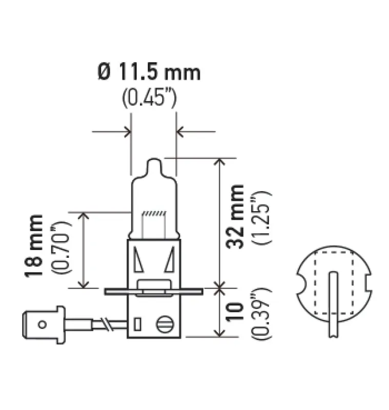 Hella H3 Halogen Bulb *Must Order Qty 10* Free Shipping